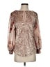 Meadow Rue Brown Long Sleeve Blouse Size XS - photo 1