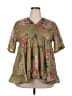 Unbranded Green Short Sleeve Blouse Size XXL (estimated) - photo 1