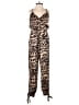 Lulus 100% Polyester Animal Print Brown Jumpsuit Size XS - photo 1