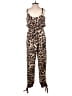 Lulus 100% Polyester Animal Print Brown Jumpsuit Size XS - photo 2