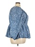 Shein Curve 100% Polyester Blue 3/4 Sleeve Blouse Size 20 Plus (4) - photo 4