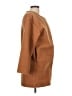 Fashion 100% Polyester Brown Orange Coat Size L (estimated) - photo 4
