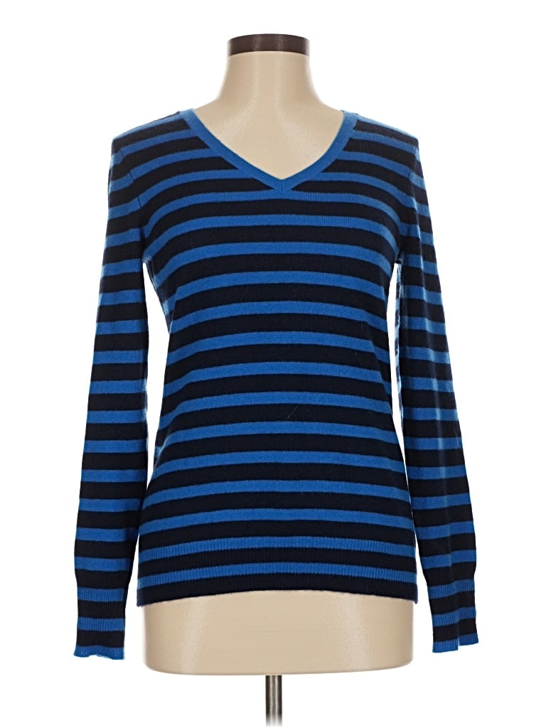 Pre-owned Alex Marie Cashmere Pullover Sweater In Blue