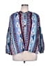 Le Sirenuse Blue Long Sleeve Blouse Size XL (estimated) - photo 1