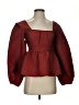 Jonathan Simkhai Burgundy 3/4 Sleeve Blouse Size 0 - photo 1