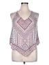 Heart Soul 100% Polyester Blue Sleeveless Blouse Size XL - photo 1