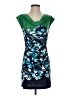 BCBGMAXAZRIA Graphic Teal Green Cocktail Dress Size XXS - photo 1