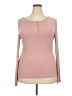Unbranded Pink Long Sleeve Henley Size 2X - photo 1