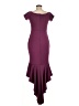 Unbranded 100% Polyester Burgundy Cocktail Dress Size M - photo 2