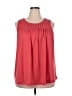 Forgotten Grace Red Sleeveless Blouse Size 3X - photo 1