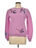 Carven 100% Wool Floral Pink Wool Pullover Sweater Size L - photo 1
