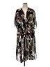 Walter Baker 100% Polyester Print Black Casual Dress Size 0S - photo 1