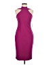 Bebe 100% Polyester Solid Purple Cocktail Dress Size 6 - photo 1