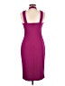 Bebe 100% Polyester Solid Purple Cocktail Dress Size 6 - photo 2