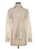 J.Crew Houndstooth Ivory Long Sleeve Blouse Size 4 - photo 1