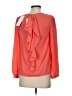 Under Skies 100% Polyester Orange Long Sleeve Blouse Size S - photo 2