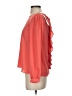 Under Skies 100% Polyester Orange Long Sleeve Blouse Size S - photo 5