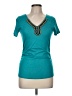 B-Design Teal Short Sleeve Top Size M - photo 1