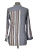 Chic Connection Stripes Gray Long Sleeve Blouse Size L - photo 2