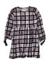 Knit Works Plaid Gray Dress Size 6X - photo 1