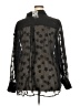 Torrid 100% Polyester Stars Black Long Sleeve Blouse Size 4X Plus (4) - photo 2