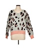 Unbranded Animal Print Pink Pullover Sweater Size L - photo 1