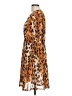 IMAN Animal Print Brown Cocktail Dress Size L (petite) - photo 5