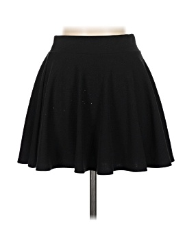 Urban CoCo Basic veelzijdige rekbare uitlopende casual mini-skaterrok voor dames, Rood, XXL
