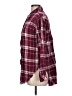 Blue Rain Plaid Burgundy Long Sleeve Button-Down Shirt Size L - photo 5