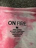 ON FIRE 100% Cotton Tie-dye Pink Sweatshirt Size M - photo 7