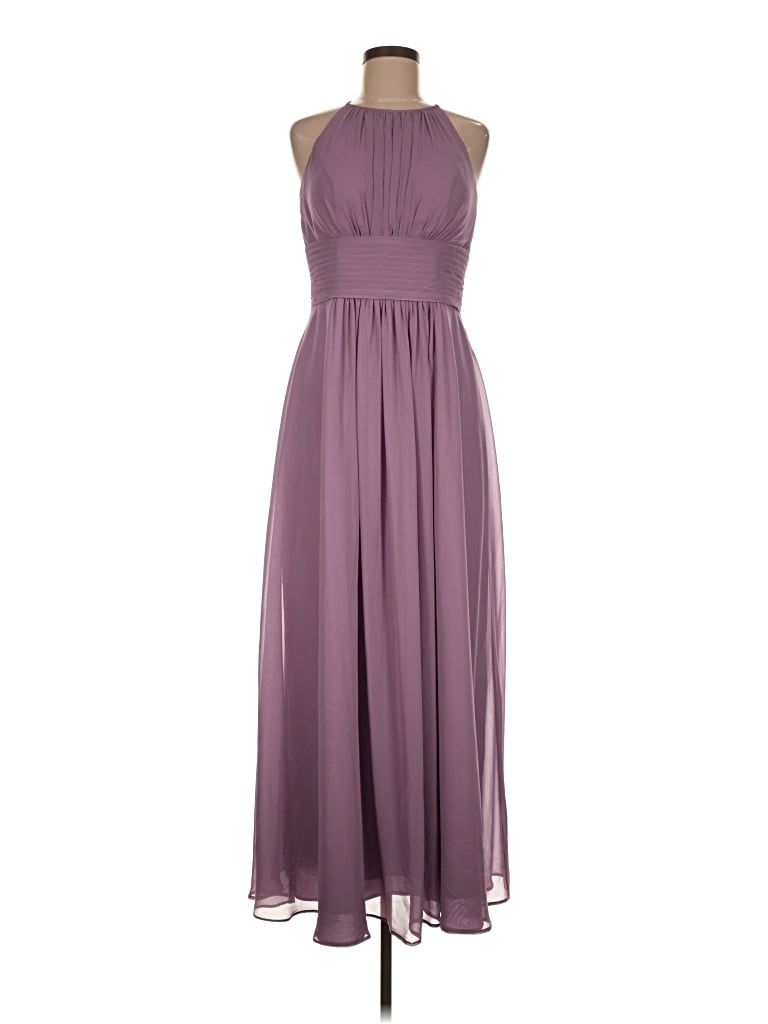 Azazie Cocktail Dress - Bridesmaid: Purple Dresses - Used - Size 8