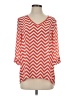 Kiara 100% Polyester Orange 3/4 Sleeve Blouse Size S - photo 1
