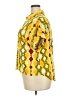 Rouge 100% Rayon Yellow Short Sleeve Blouse Size 2X - photo 5