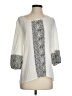 Pink Owl 100% Polyester Ivory 3/4 Sleeve Blouse Size S - photo 1