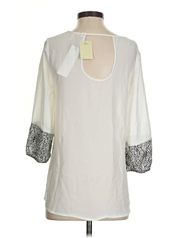 Pink Owl 3/4 Sleeve Blouse (view 2)