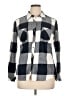 Natural Reflections 100% Cotton Checkered-gingham Gray Long Sleeve Button-Down Shirt Size XL - photo 1