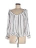 Sanctuary Silver White 3/4 Sleeve Blouse Size L - photo 1