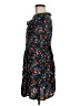 Hinge 100% Rayon Print Black Casual Dress Size M - photo 5