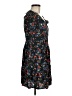 Hinge 100% Rayon Print Black Casual Dress Size M - photo 4