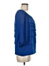 Studio M Blue 3/4 Sleeve Blouse Size M - photo 4