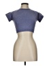 Unbranded Gray Purple Short Sleeve Top Size L - photo 1