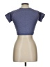 Unbranded Gray Purple Short Sleeve Top Size L - photo 2