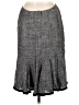 Jon 100% Linen Tweed Gray Formal Skirt Size 6 - photo 2