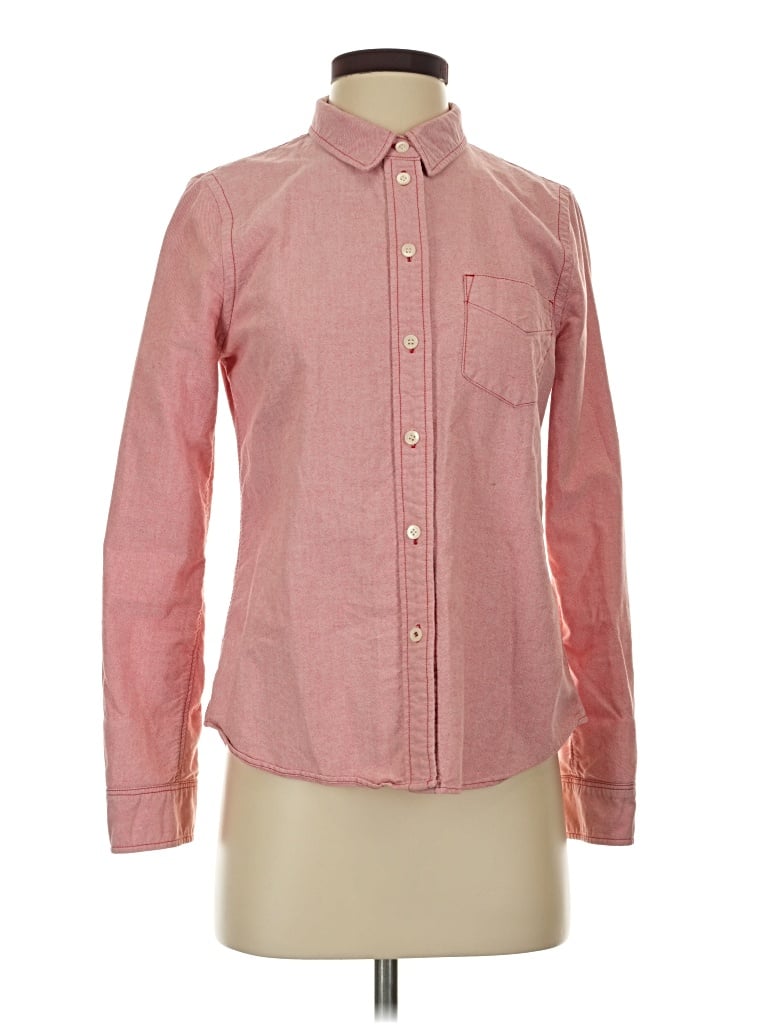 Pre-owned Broadway & Broome Long Sleeve Button Down Shirt In Pink