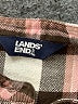 Lands' End Checkered-gingham Gray Long Sleeve Blouse Size M - photo 7