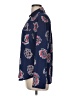Express 100% Polyester Paisley Blue Long Sleeve Blouse Size M - photo 5