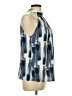 Shein 100% Polyester Blue Sleeveless Blouse Size L - photo 4