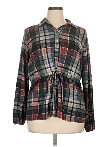 NY Collection Long Sleeve Blouse (view 1)