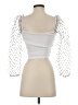 Zara White 3/4 Sleeve Top Size S - photo 2