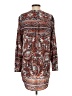 Gianni Bini Paisley Brown Long Sleeve Blouse Size S - photo 2